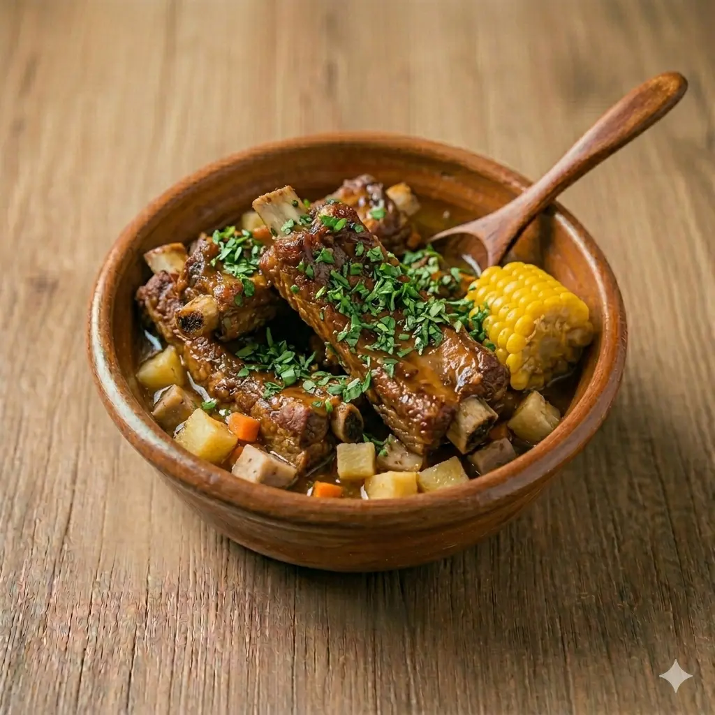 Frijol Tierno con Costilla (Entrada)